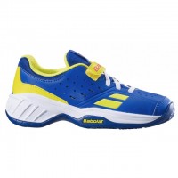 TÊNIS BABOLAT PULSION ALL COURT KID - BLUE/FLUO AERO